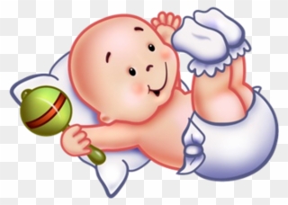 Baby Angel Clipart - Cartoon Cute Baby Boy Sleeping - Png Download