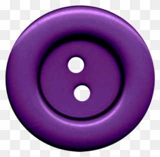 Purple Cloth Button With 2 Hole Png Image - Circle Clipart