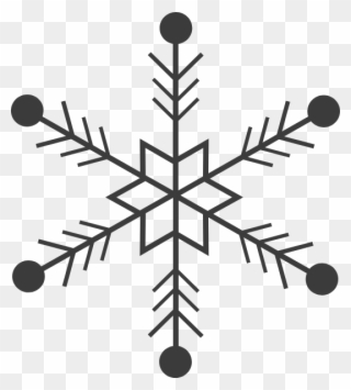 Free Online Snowflake Snow Christmas Logo Vector For - Modelos De Floco De Neve Para Bordado Clipart