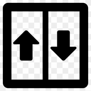 Directional Arrows Of Elevator Comments - Lift Png Clipart