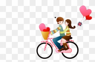 boy and girl on cycle