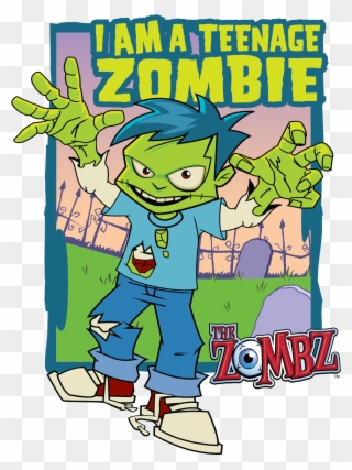 Dk Of The Zombz™ Zombie Cartoon, Horde, Zombie Apocalypse, - Animated Cartoon Clipart