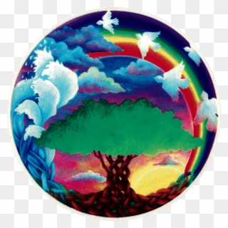 Bumper Sticker / Decal - Rainbow Tree Clipart