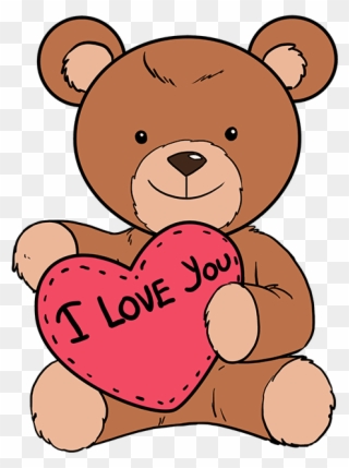 How To Draw Teddy Bear With Heart - Draw A Teddy Bear Clipart
