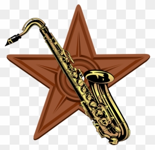 File - Barnstar Jazz - Svg - Free Musical Instruments Png Clipart