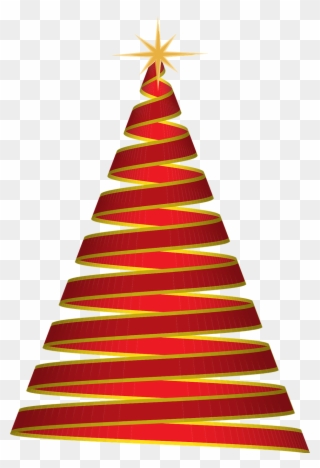 Christmas Tree Ribbon Red Png Image - Ribbon In Christmas Png Clipart
