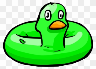 Green Duck - Club Penguin Duck Floatie Clipart