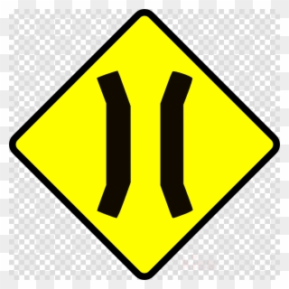 Two Way Street Sign Clipart Traffic Sign Lane One-way - Señales De Advertencia Una Via - Png Download