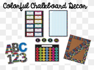 Last Year, You May Remember That I Decided To Try To - Colorful Chalkboard Bulletin Board Set Clipart