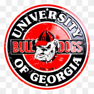 Georgia Bulldogs Circle Sign - Red Truck Brewing Logo Clipart