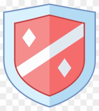 There Is A Single Shield, With An Only Slightly Curved - Knight Clipart