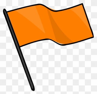 Clip Art Orange Flag - Png Download