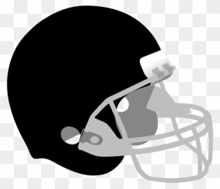 Black And Gray Helmet Clip Art At Clker - Football Helmet Maroon And Gold - Png Download