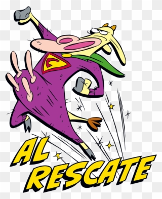 Cow And Chicken Al Rescate Juniors Tank - Cow And Chicken Rescate Clipart
