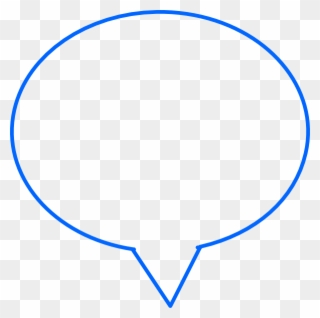 Speech Bubble Icon Blue Clipart