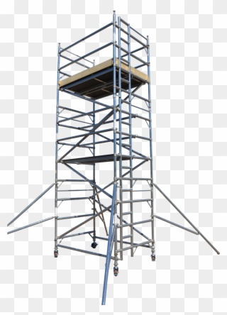 Single Frame Ladder For Scaffold Clipart