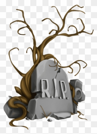 Free Png Halloween Rip Tombstone And Tree Png Images - Clipart Tombstone Png Transparent Png