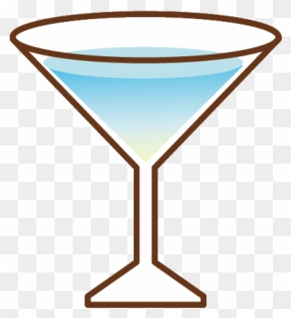 Martini Cocktail Transprent Png - Cartoon Martini Glass Clipart