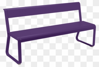Bench With Back - Bellevie Garden Bench With Backrest - Plum/161x53.6x81cm Clipart