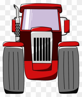 Tractor Opengameart Org Tractorpng - Front View Tractor Cartoon Clipart