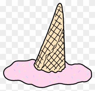 Icecream Ice Cream Melt Cone Sprinkles Summer Summervib - Overlays And Transparents Ice Cream Clipart
