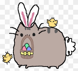 Happy Easter - Cute Pusheen Gif Clipart