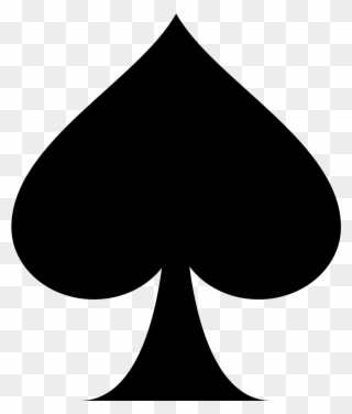Playing Card Ace Of Spades Suit Clip Art - Ace Of Spades Clipart - Png Download