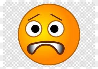 Worried Emoji Transparent Clipart Emoticon Emoji Clip - Worried Emoji Transparent Background - Png Download