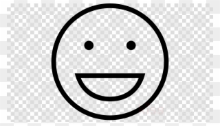 Happy Emoji Outline Clipart Emoticon Smiley Clip Art - Emoticon - Png Download