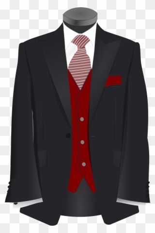 Tuxedo, Suit, Tie, Black, Maroon, Red, Wedding, Groom - Handmade Civil Wedding Cards Clipart