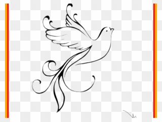 Peace Dove Clipart Kalapati - Tattoo Colombe Design - Png Download