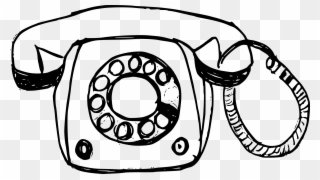 Free Download - Telephone Drawing Png Clipart