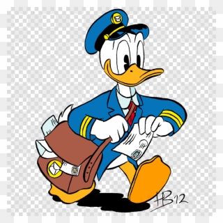 Postman Duck Clipart Donald Duck Mail Carrier - Donald Duck Postman - Png Download
