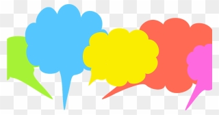 Word Balloons - Png Of Group Thinking Clipart
