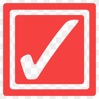 Archivo - Red Checkbox-checked - Svg - Check Box Icon Red Clipart