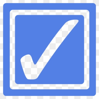 File - Blue Checkbox-checked - Svg - Blue Checkbox Png Clipart