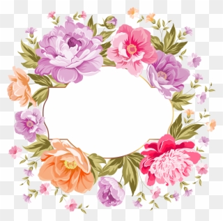 Wedding Flower Frame Png Clipart