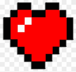 Mc Minecraft Mine Craft Steve Skin Alex Bw Bedwars - Zelda Heart Png Clipart