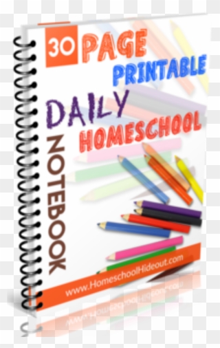 Free Printable Homeschool Daily Notebook Homeschool - Daily Notebook Clipart