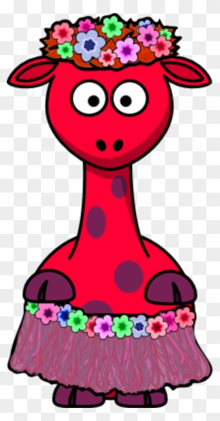 Giraffe Flowers Hula Dress - Calvendo Pinguine Im Siebten Himmel! Clipart
