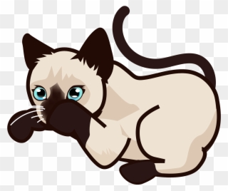 Open - Siamese Cat Clip Art - Png Download