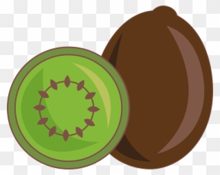 Kiwi Clipart Brown Fruit - View-master - Png Download