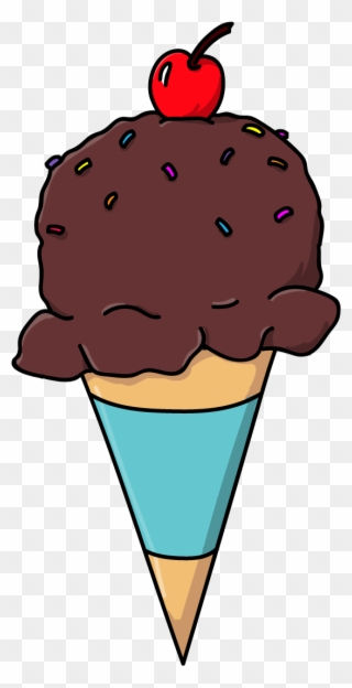 Chocolate Ice Cream Cone By Talking Dog - Dog Clipart