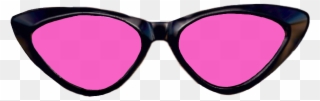 Sunglasses Pink Glasses Sunglasses Sun Glasses Tumblr - Cat Eye Sonnenbrille Schwarz Clipart