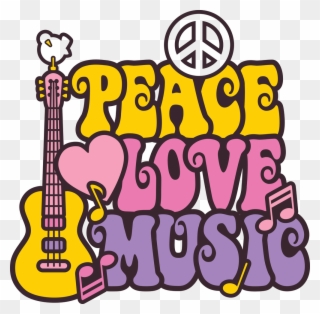 Logo - Peace Love Music Png Clipart