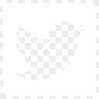 White Twitter Logo Square Clipart