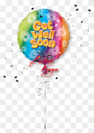 Get Well Soon Shooting Color - Get Well Soon Balloon Transparent Clipart