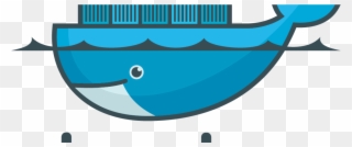 A Blue Whale With Containers On Its Back - Docker Logo Clipart