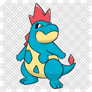 Pokemon Croconaw Clipart Pokémon Gold And Silver Totodile - 神奇 寶貝 藍 鱷 - Png Download