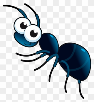 Ant Cartoon Clip Art - Desenho De Uma Formiga - Png Download